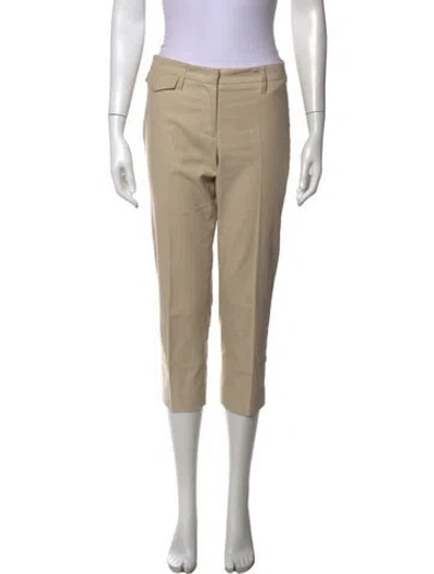 Pre-owned Costume National Straight Leg Pants In Neutrals