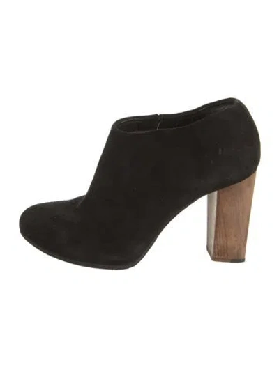 Pre-owned Costume National Suede Boots In Black