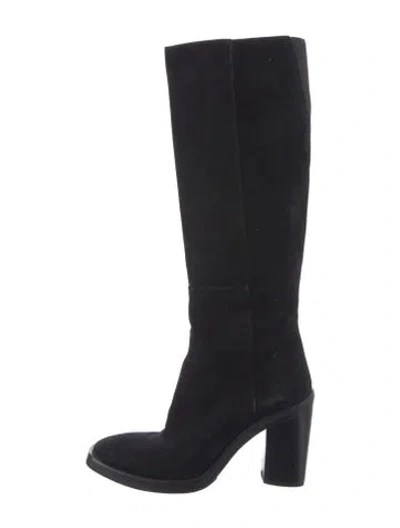 Pre-owned Costume National Suede Boots In Black