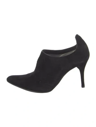 Pre-owned Costume National Suede Pumps In Black