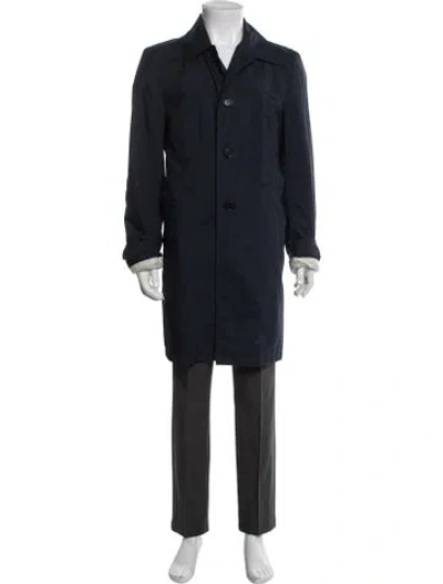 Pre-owned Costume National Trench Coat In Blue