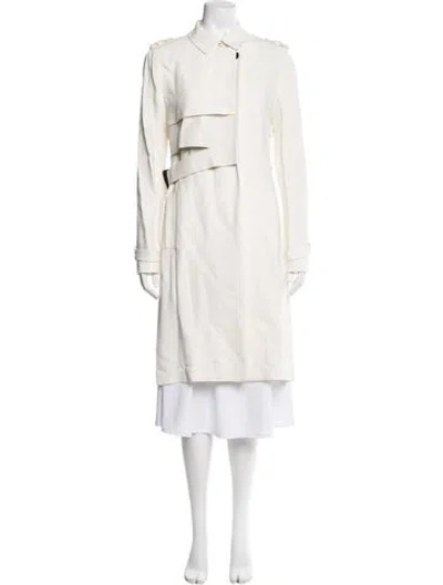 Pre-owned Costume National Trench Coat In Neutral
