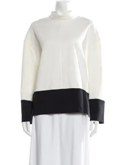 Pre-owned Costume National Turtleneck Long Sleeve Top In Multicolor