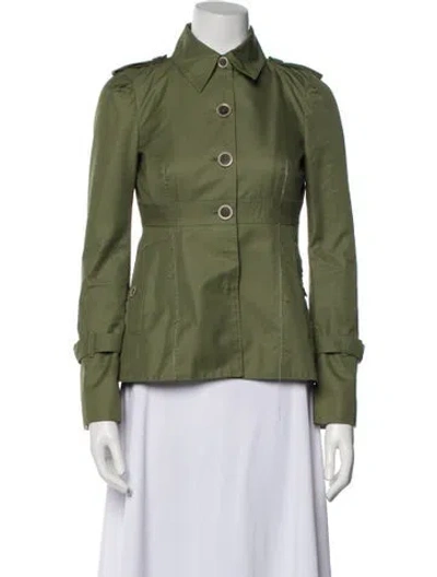 Pre-owned Costume National Utility Jacket In Green