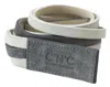 Costume National White Velvet Square Logo Design Waist Belt In White