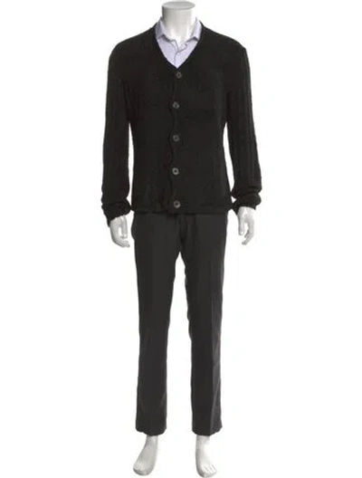 Pre-owned Costume National Vintage 1990's Cardigan In Black