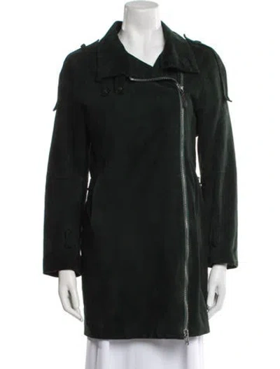 Pre-owned Costume National Vintage 1990's Coat In Green