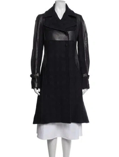 Pre-owned Costume National Vintage 2000's Coat In Blue