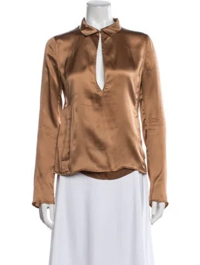 Pre-owned Costume National Vintage 2000 Top In Brown