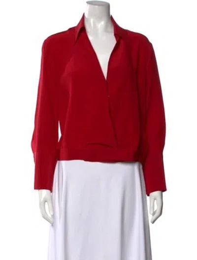 Pre-owned Costume National Vintage 2001 Blouse In Red