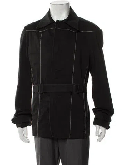 Pre-owned Costume National Vintage 2001 Moto Jacket In Black