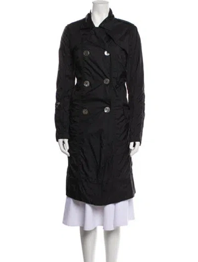 Pre-owned Costume National Vintage 2006 Trench Coat In Black