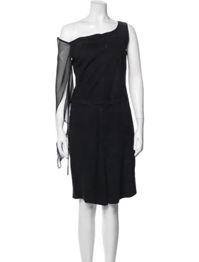 Pre-owned Costume National Vintage Knee-length Dress In Black