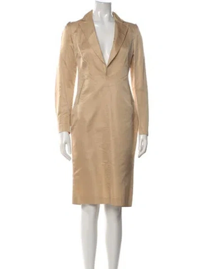 Pre-owned Costume National Vintage Knee-length Dress In Neutral