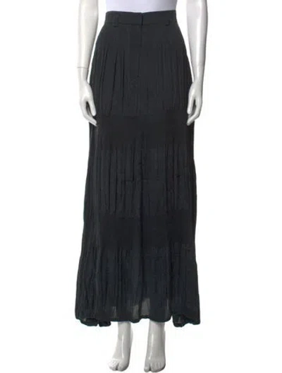 Pre-owned Costume National Vintage Long Skirt In Gray