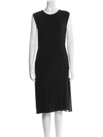 Pre-owned Costume National Vintage Midi Length Dress In Black