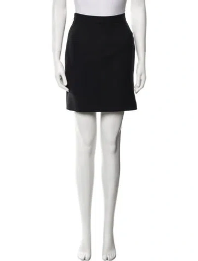 Pre-owned Costume National Vintage Mini Skirt In Black