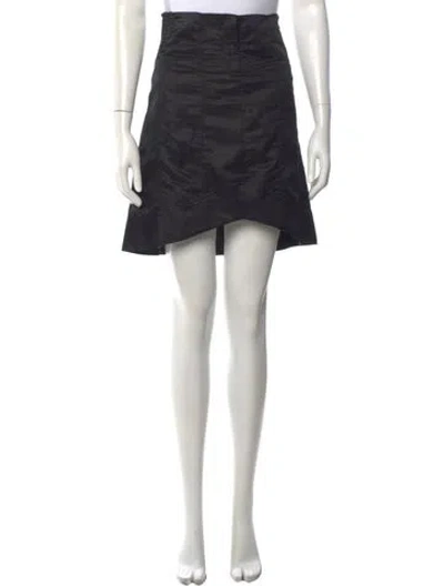 Pre-owned Costume National Vintage Mini Skirt In Black
