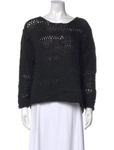 Pre-owned Costume National Vintage Scoop Neck Pullover In Black