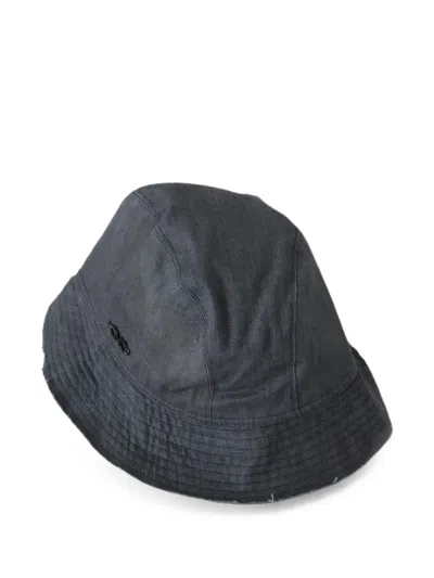Costume National Wide-brim Bucket Hat In Black