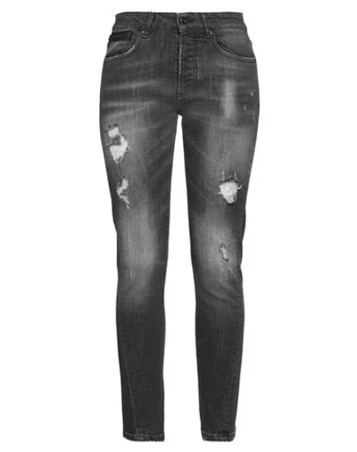 Costume National Woman Jeans Black Size 31 Cotton, Elastane
