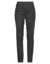 Costume National Woman Jeans Black Size 36 Cotton, Elastane In Black