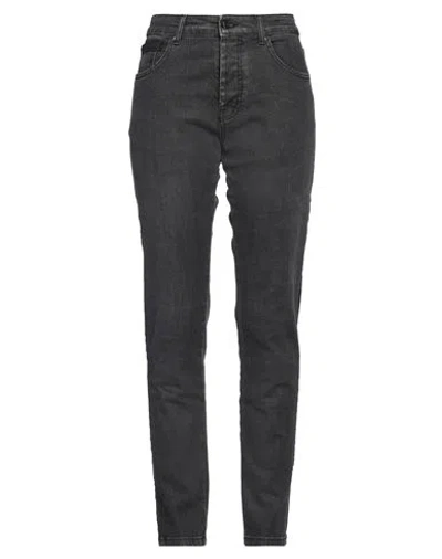 Costume National Woman Jeans Black Size 36 Cotton, Elastane