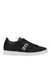 Costume National Woman Sneakers Black Size 10 Textile Fibers In Black