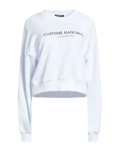 Costume National Woman Sweatshirt White Size Xl Cotton