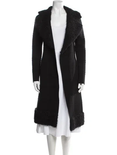 Pre-owned Costume National Wool Coat In Black