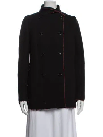 Pre-owned Costume National Wool Coat In Black