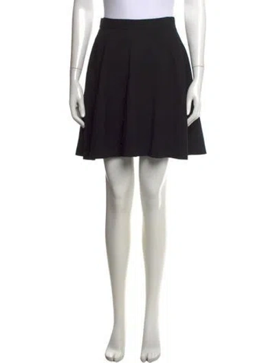 Pre-owned Costume National Wool Mini Skirt In Black