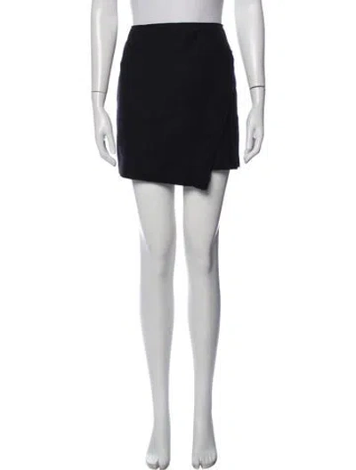 Pre-owned Costume National Wool Mini Skirt In Black
