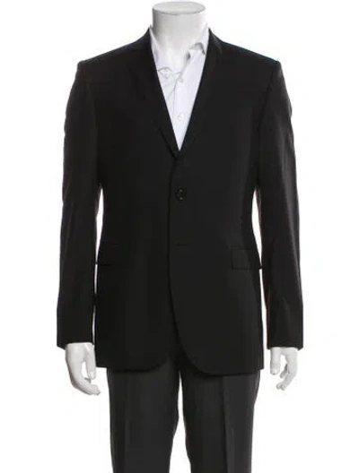 Pre-owned Costume National Wool Overcoat In Black