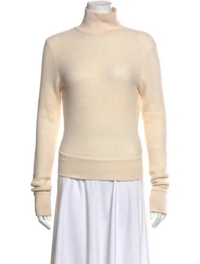 Pre-owned Costume National Wool Turtleneck Sweater In Neutrals
