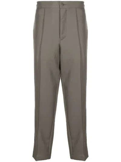 Costumein Tailored Virgin Wool Trousers In Grey