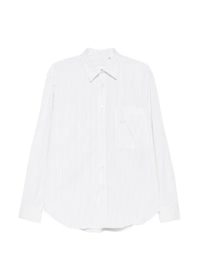 Costumein Andrea Pocket Striped Shirt In White