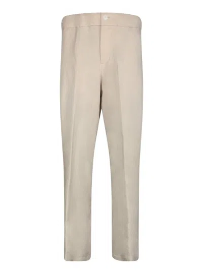 Costumein Beige Trousers With Tailored Silhouette In Neutral