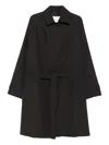 Costumein Belted-collared Coat In Brown