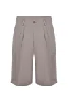 Costumein Bermuda Shorts Made Of A Linen Blend In Gray