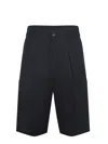 Costumein Bermuda Shorts Made Of Linen Blend In Black
