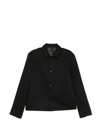 Costumein Button-up Collared Jacket In Black