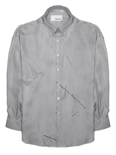 Costumein Camicia In Seta In Gray