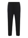 Costumein Trousers  Valerio Made Of Wool Canvas In Black