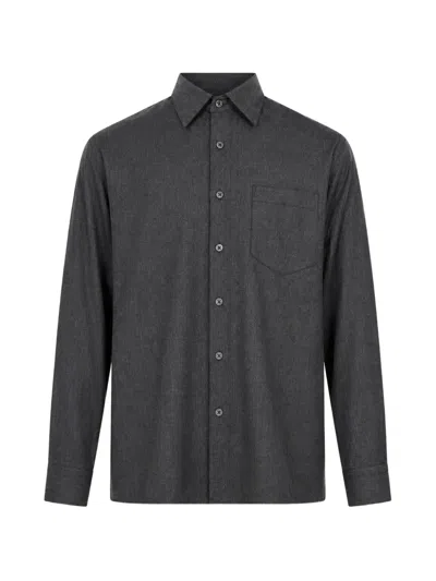 Costumein Chest-pocket Long-sleeve Shirt In Gray