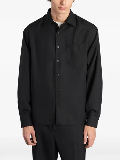 Costumein Chest-pocket Shirt In Black