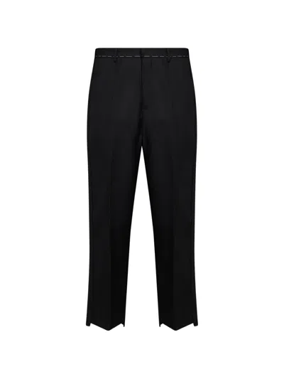 Costumein Contrast-stitch Tailored Trousers In Black
