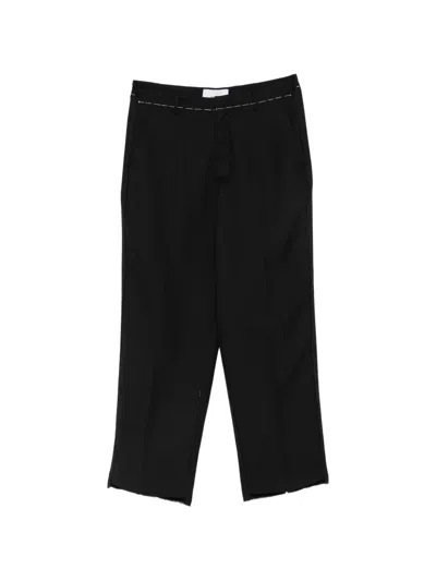 Costumein Contrast-stitch Trousers In Black