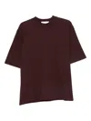 Costumein Crew Neck T-shirt In Burgundy