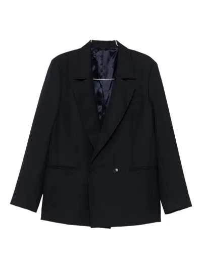 Costumein Double-breasted Blazer In Blue